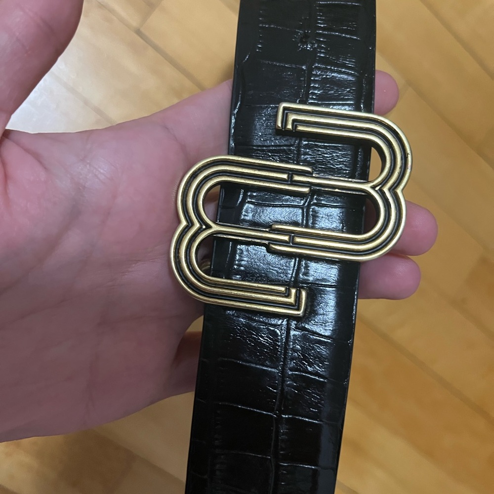 Maje leather belt